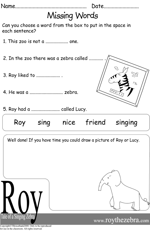 literacy homework year 2