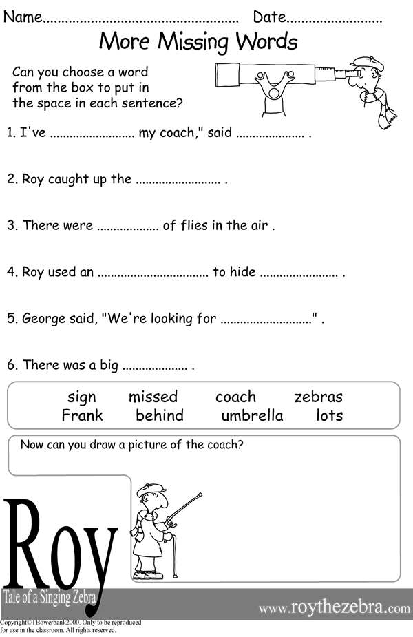 literacy worksheets year 3