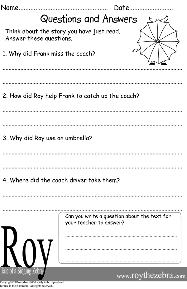 Literacy Worksheets