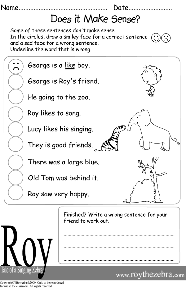 Literacy Worksheets